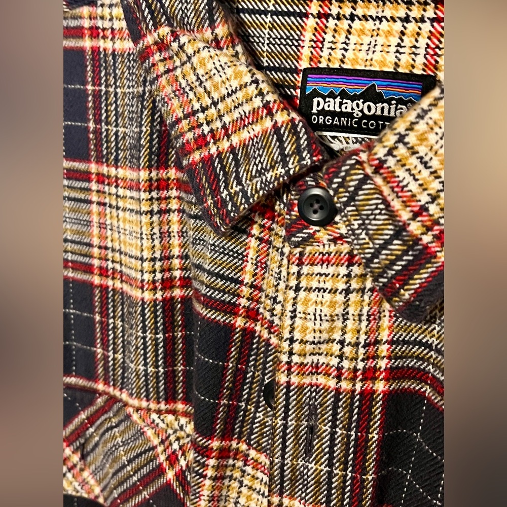 PATAGONIA Fjord Flannel Shirt - 100% Organic Cotton - Size XXL